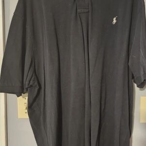Polo Ralph Lauren Men's Big And Tall Short Sleeve Polo Shirt Black Size 3xlt